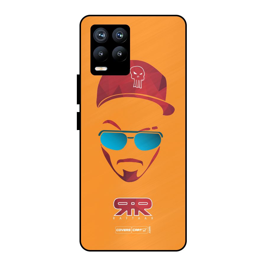 Raftaar Orange Metal Back Case for Realme 8