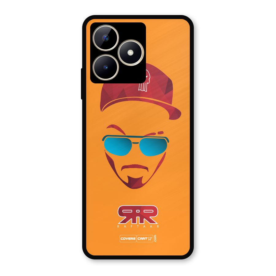 Raftaar Orange Metal Back Case for Realme Narzo N53