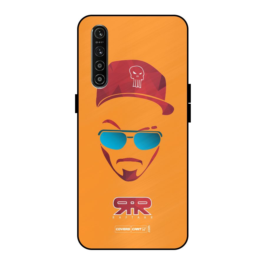 Raftaar Orange Metal Back Case for Realme XT