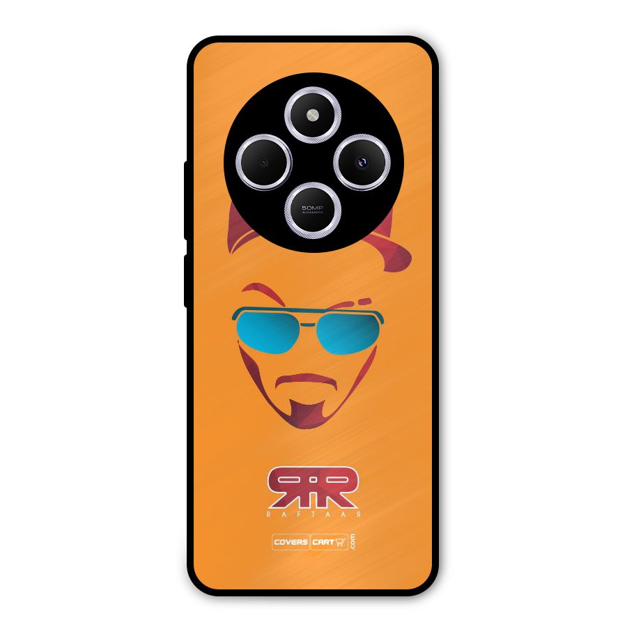 Raftaar Orange Metal Back Case for Redmi 14C