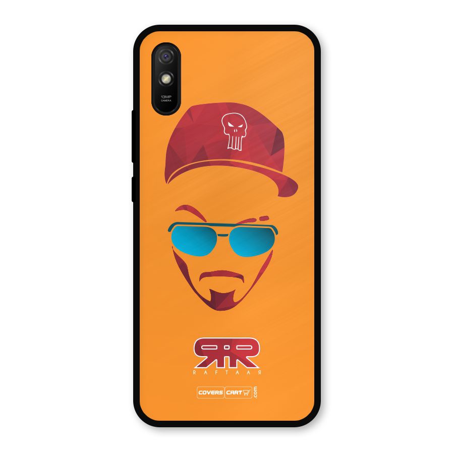 Raftaar Orange Metal Back Case for Redmi 9i