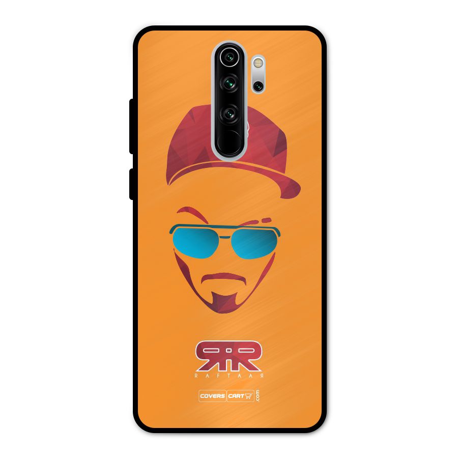 Raftaar Orange Metal Back Case for Redmi Note 8 Pro
