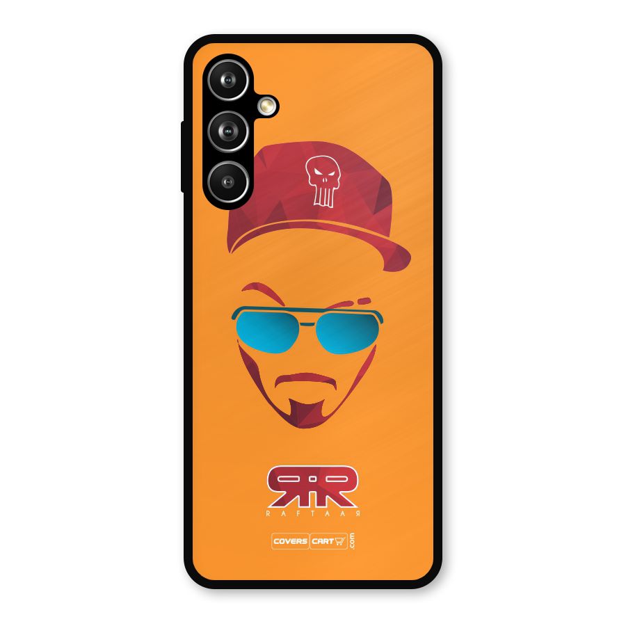 Raftaar Orange Metal Back Case for Samsung Galaxy M54