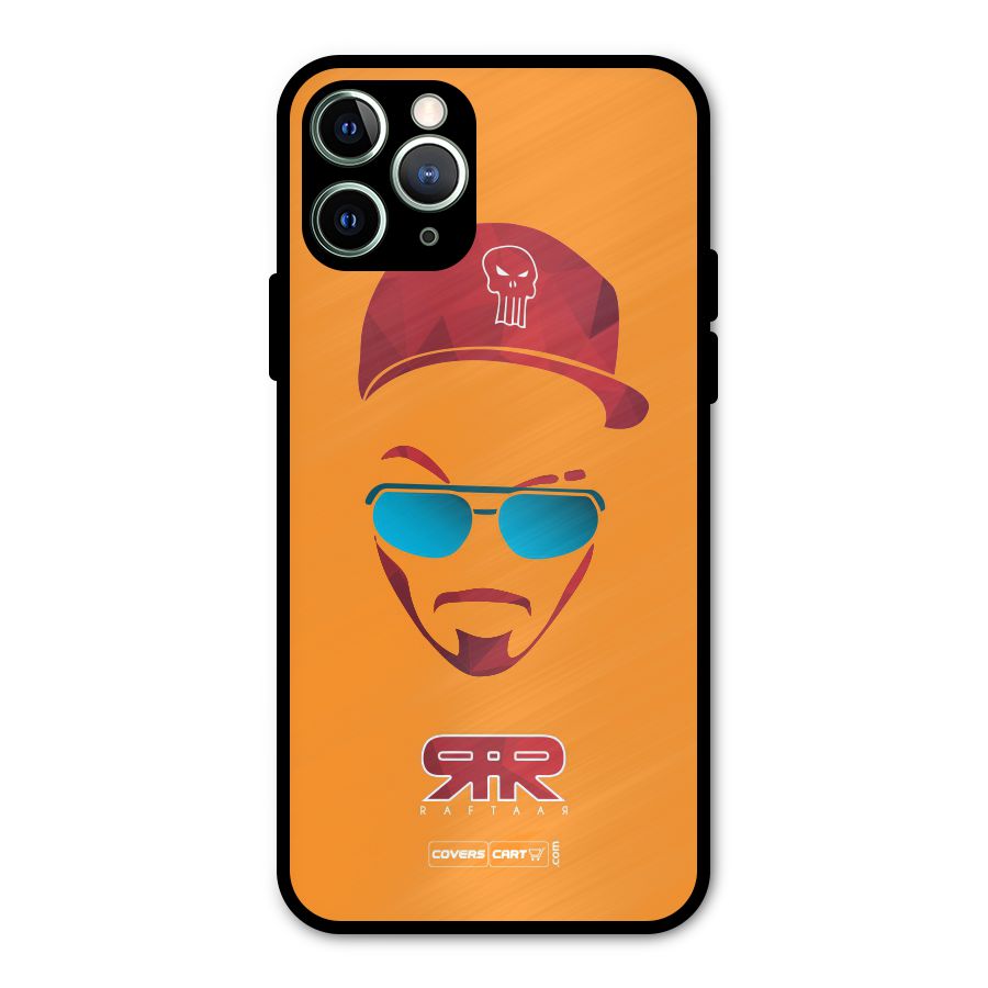Raftaar Orange Metal Back Case for iPhone 11 Pro Max