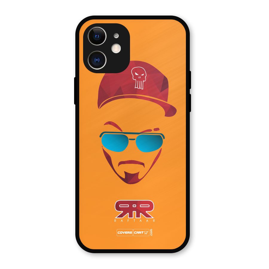 Raftaar Orange Metal Back Case for iPhone 12