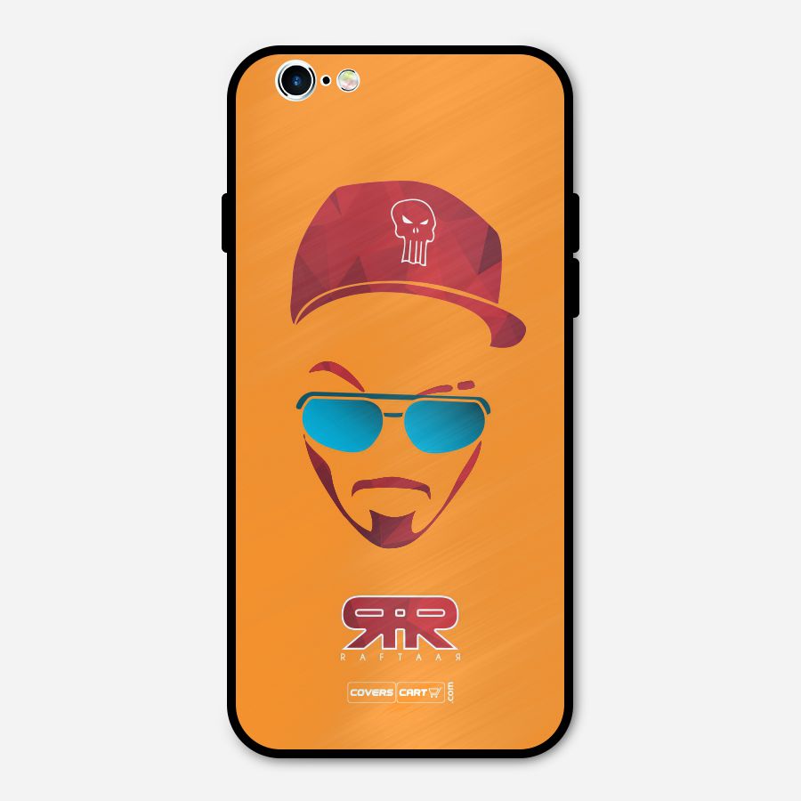 Raftaar Orange Metal Back Case for iPhone 6 6s