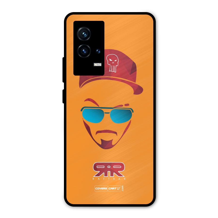 Raftaar Orange Metal Back Case for iQOO 9 5G