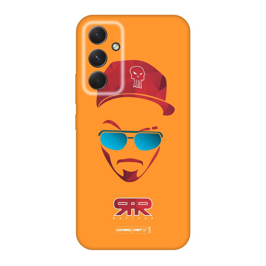 Raftaar Orange Original Polycarbonate Back Case for Galaxy A54