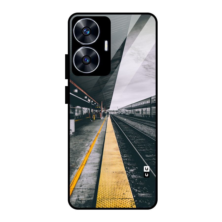 Railway Track Glass Back Case for realme C55