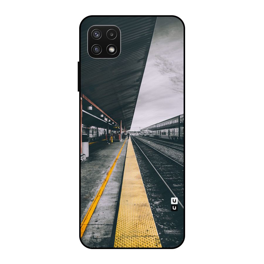 Railway Track Metal Back Case for Galaxy A22 5G