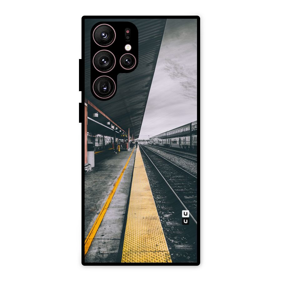 Railway Track Metal Back Case for Galaxy S22 Ultra 5G