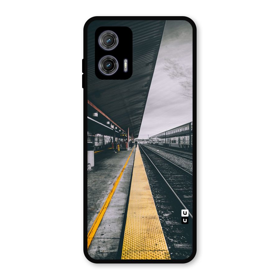Railway Track Metal Back Case for Moto G73