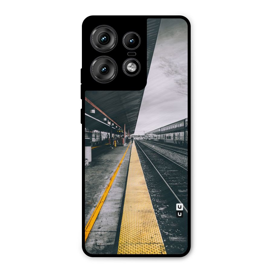 Railway Track Metal Back Case for Motorola Edge 50 Pro