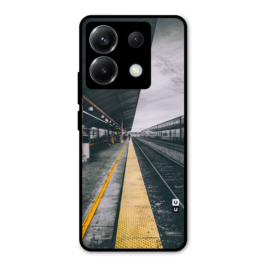 Railway Track Metal Back Case for Poco X6
