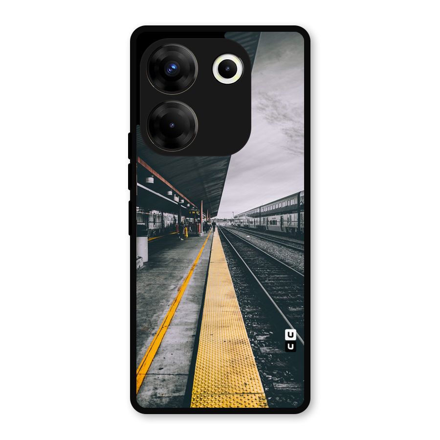 Railway Track Metal Back Case for Tecno Camon 20 Pro
