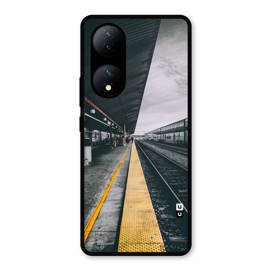 Railway Track Metal Back Case for Vivo Y100a