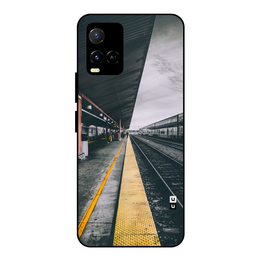 Railway Track Metal Back Case for Vivo Y21A