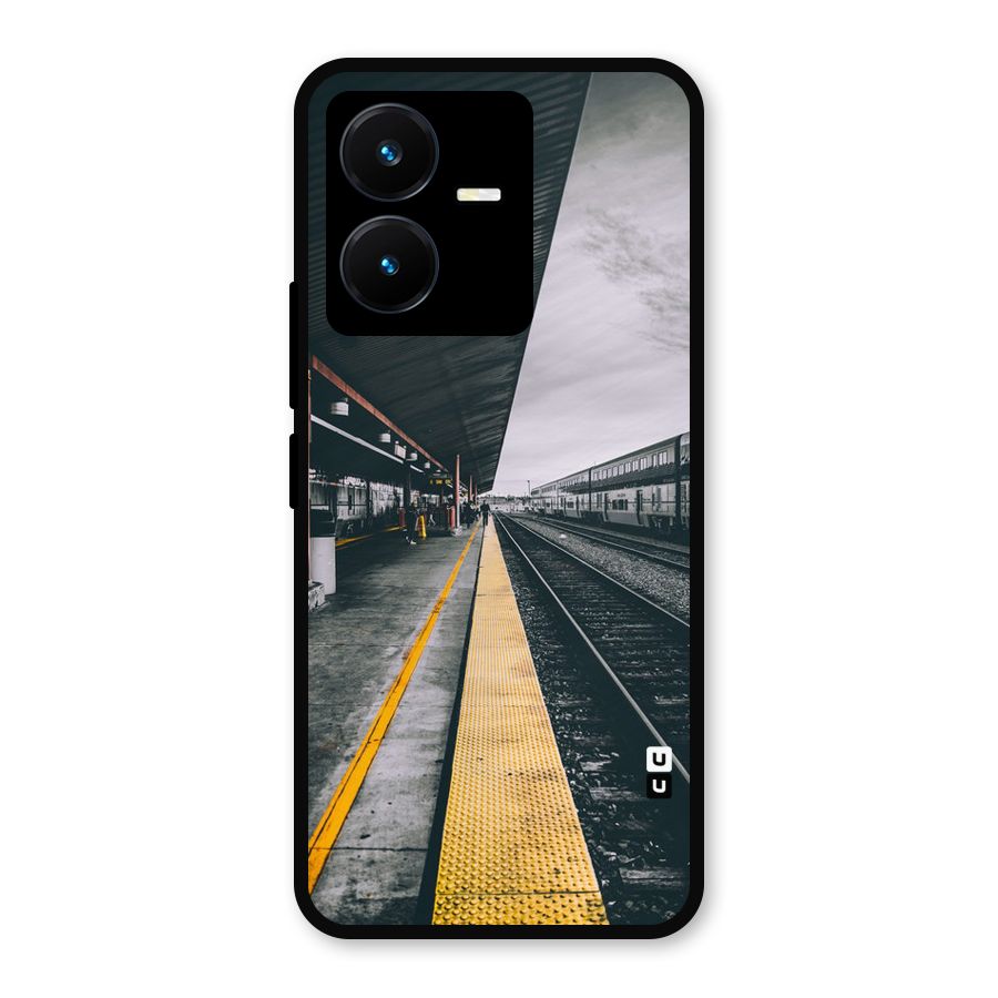 Railway Track Metal Back Case for Vivo Y22
