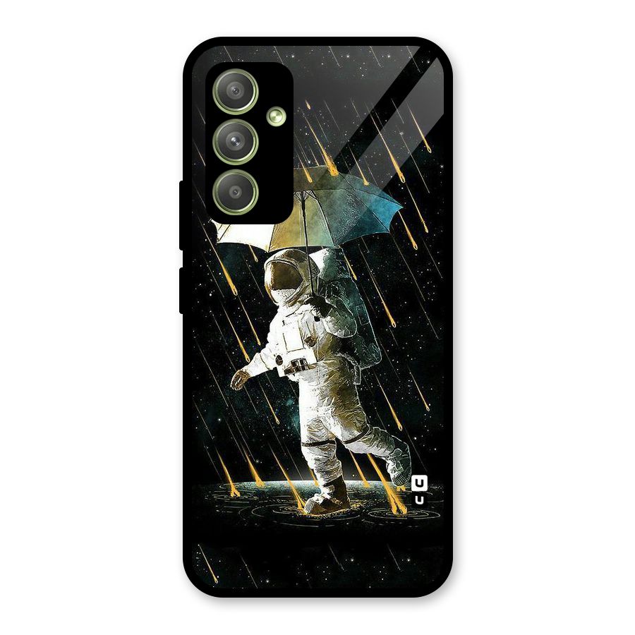 Rain Spaceman Glass Back Case for Galaxy A54