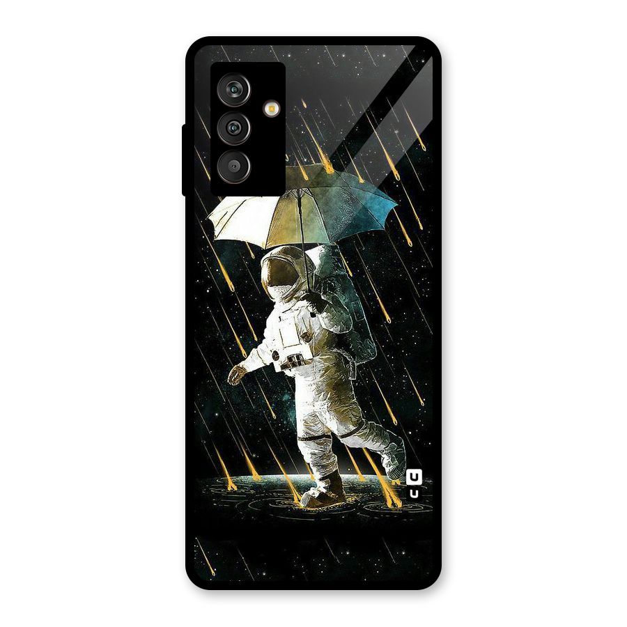 Rain Spaceman Glass Back Case for Galaxy M13