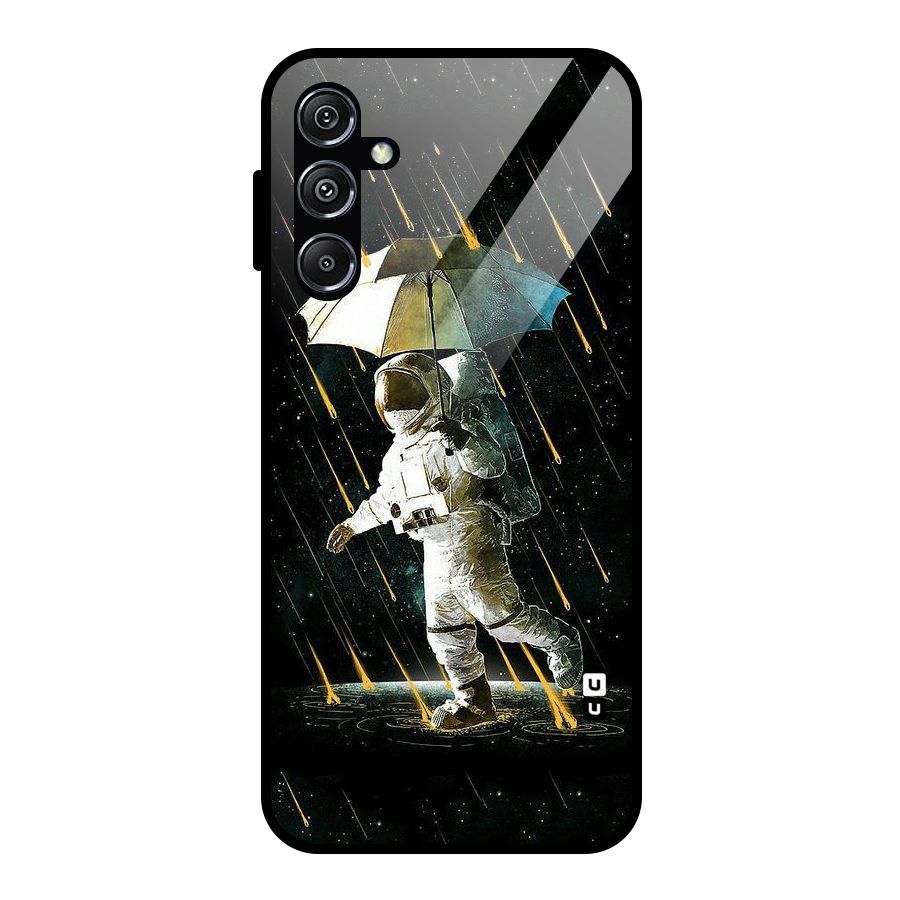 Rain Spaceman Glass Back Case for Galaxy M34 5G