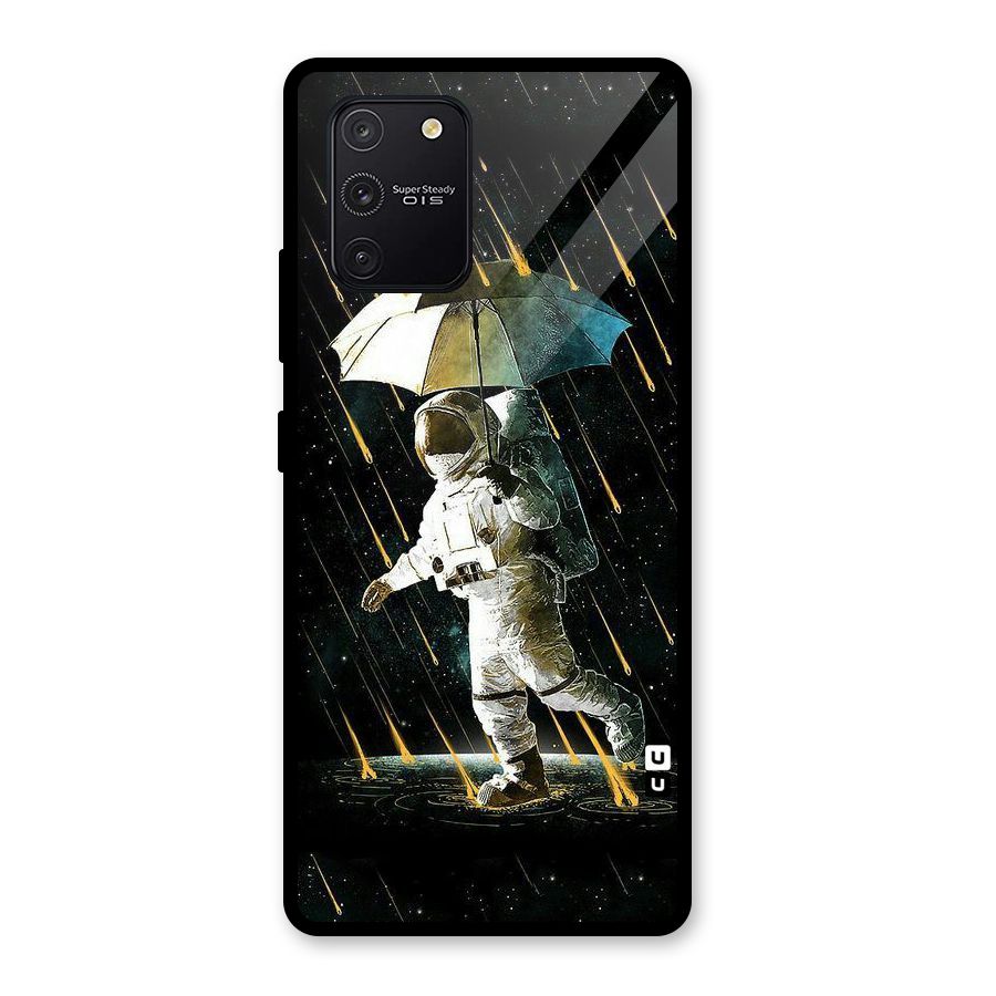 Rain Spaceman Glass Back Case for Galaxy S10 Lite