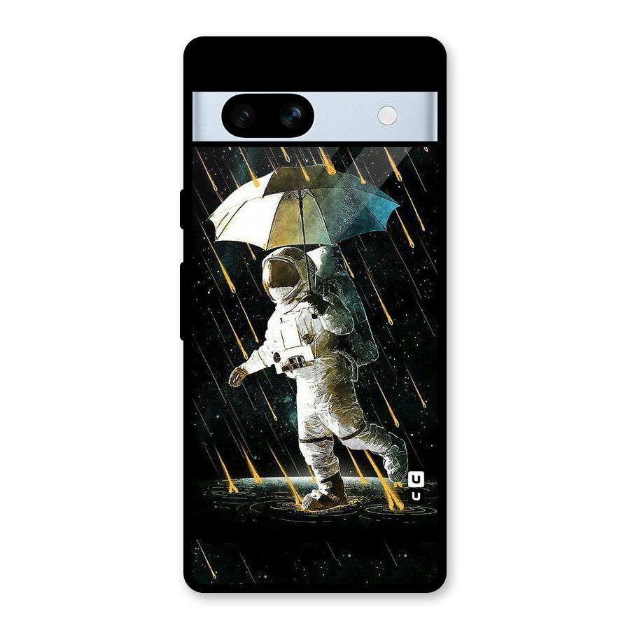 Rain Spaceman Glass Back Case for Google Pixel 7a