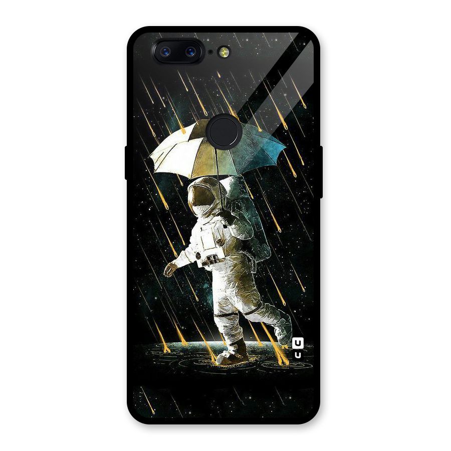 Rain Spaceman Glass Back Case for OnePlus 5T