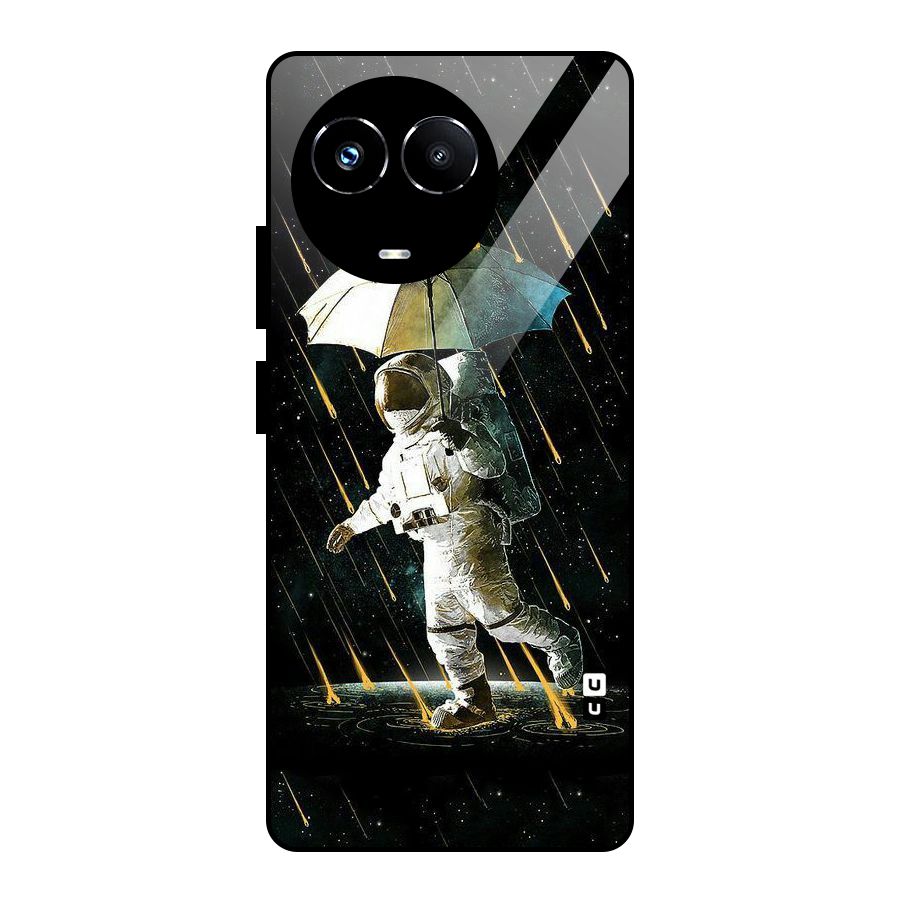 Rain Spaceman Glass Back Case for Realme 11X