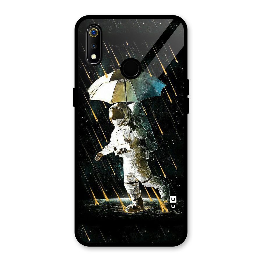 Rain Spaceman Glass Back Case for Realme 3i