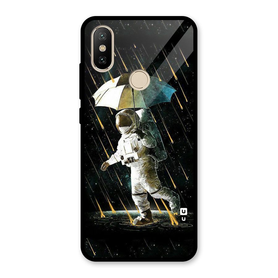 Rain Spaceman Glass Back Case for Redmi A2