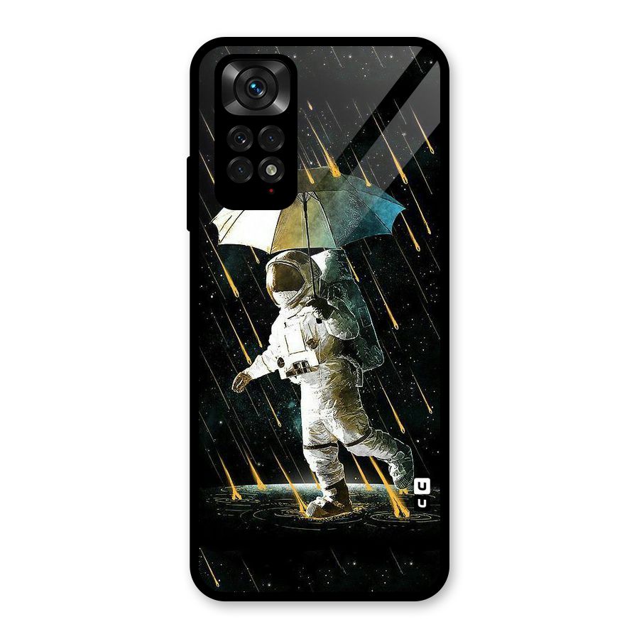 Rain Spaceman Glass Back Case for Redmi Note 11S