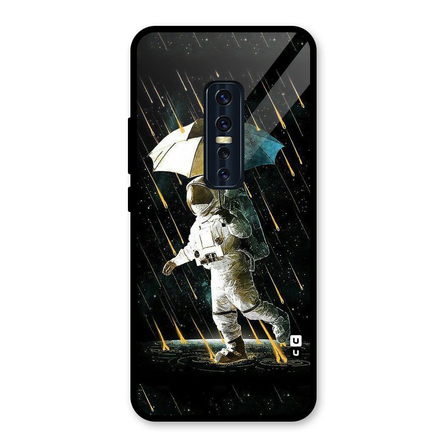 Rain Spaceman Glass Back Case for Vivo V17 Pro