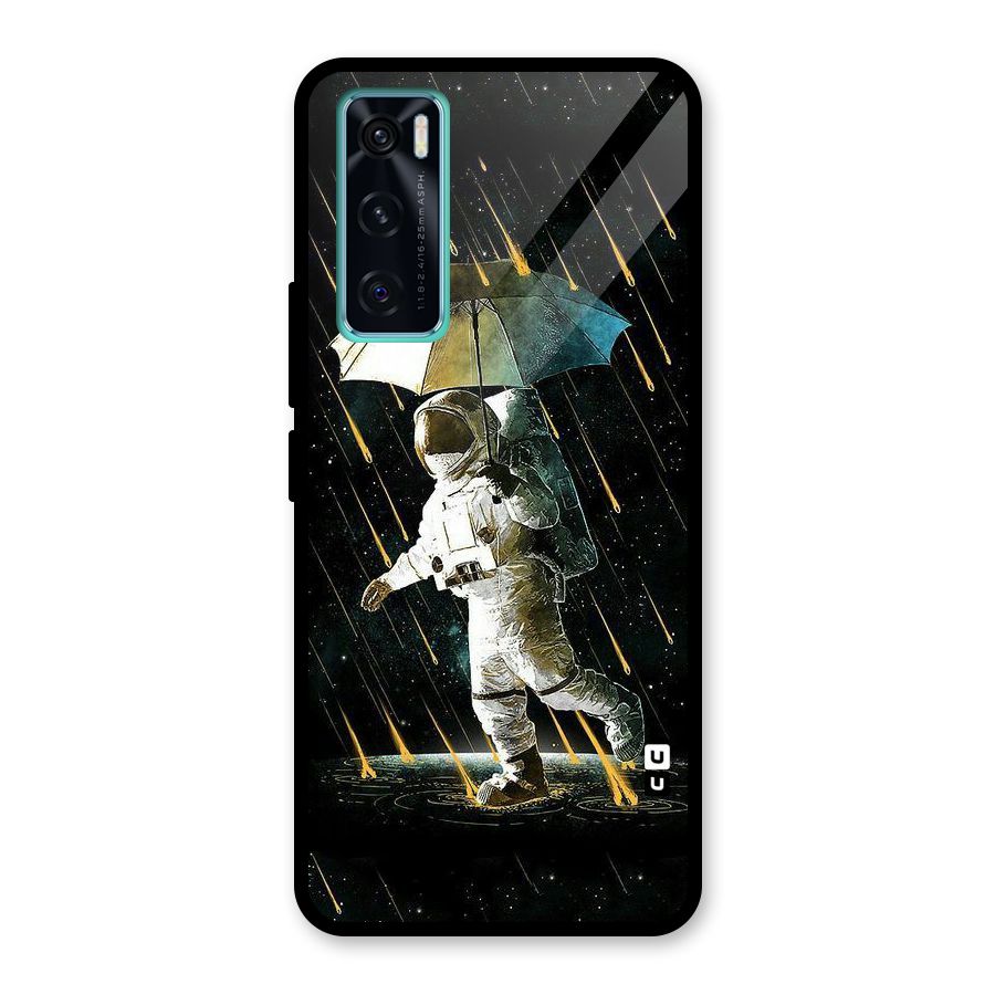 Rain Spaceman Glass Back Case for Vivo V20 SE