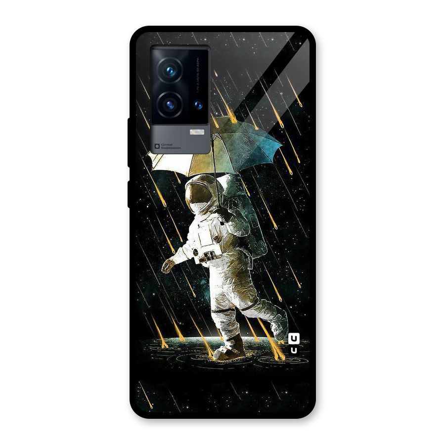 Rain Spaceman Glass Back Case for iQOO 9 5G