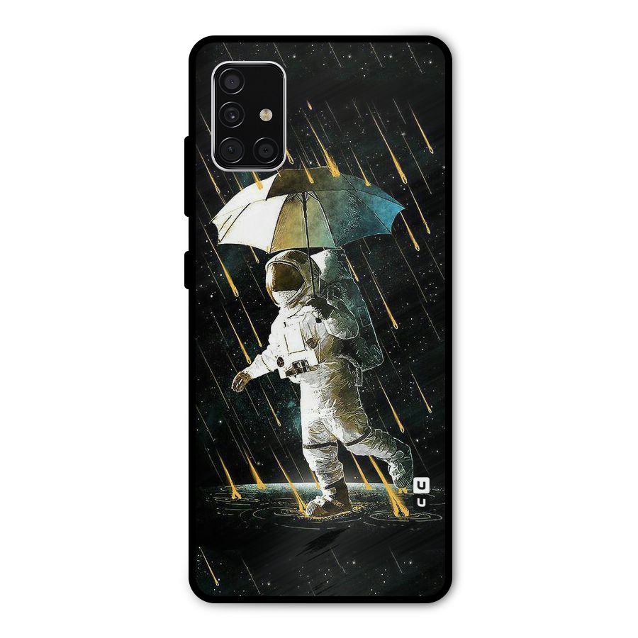 Rain Spaceman Metal Back Case for Galaxy A51