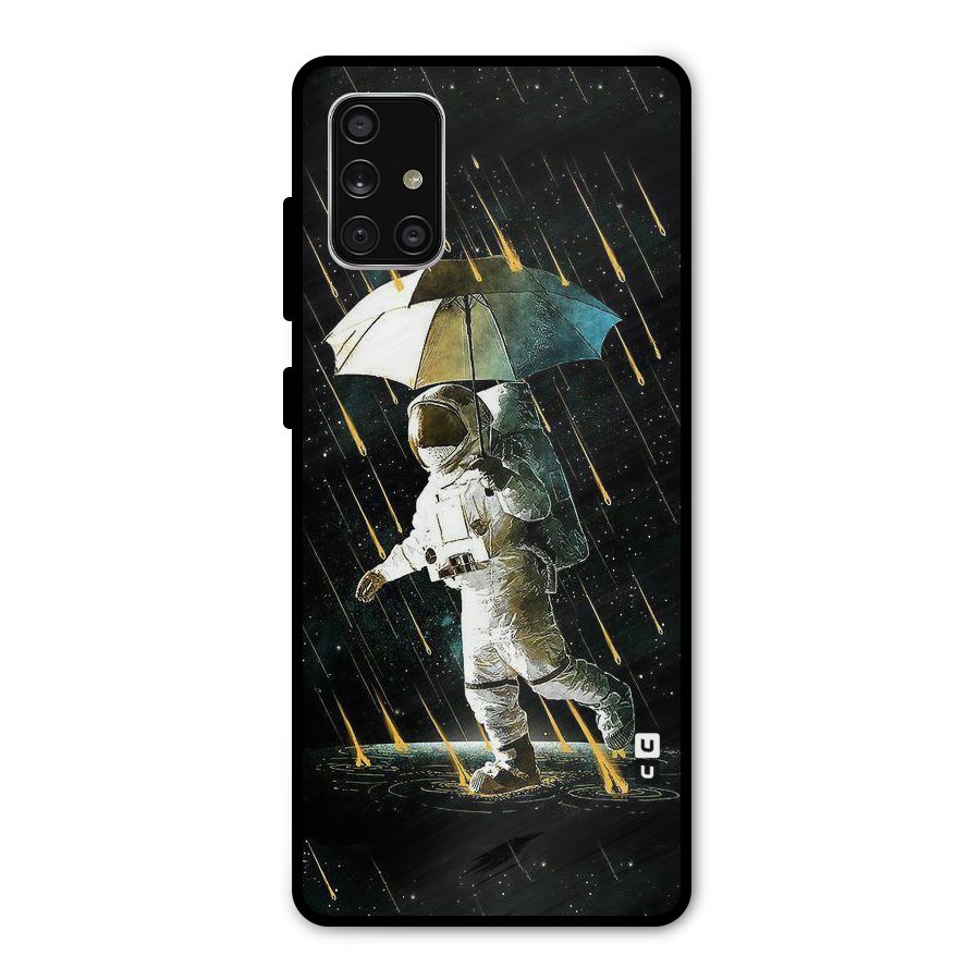 Rain Spaceman Metal Back Case for Galaxy A71