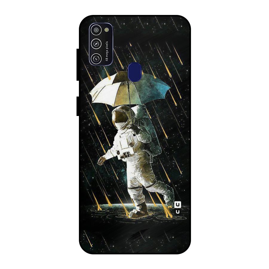 Rain Spaceman Metal Back Case for Galaxy M21