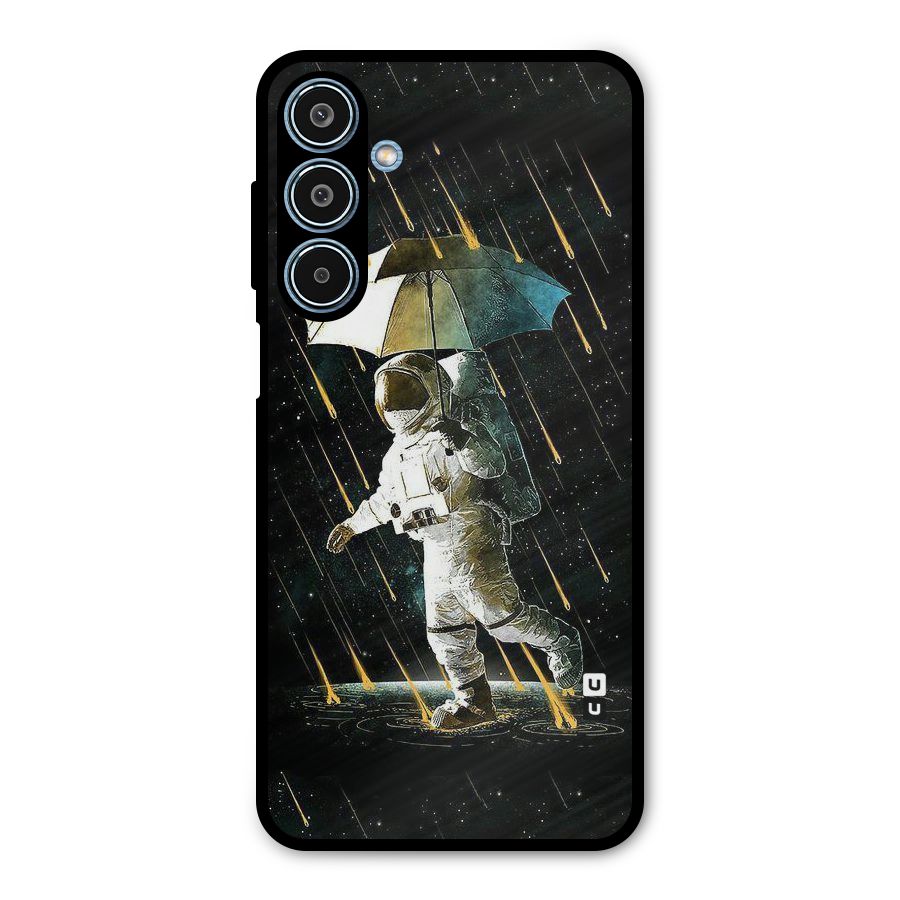 Rain Spaceman Metal Back Case for Galaxy M35