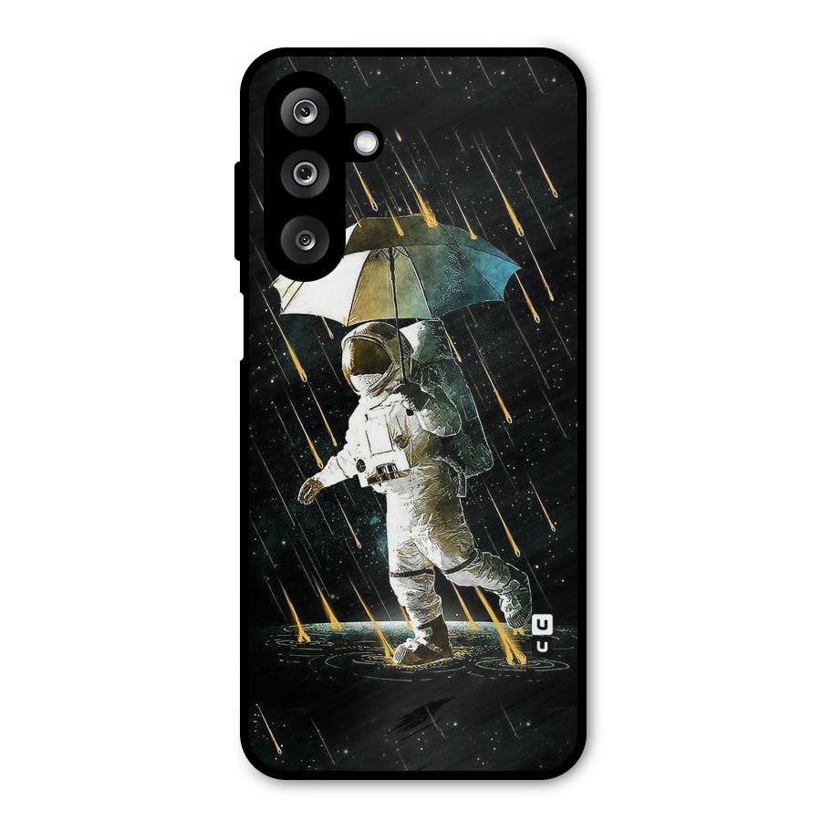 Rain Spaceman Metal Back Case for Galaxy M36