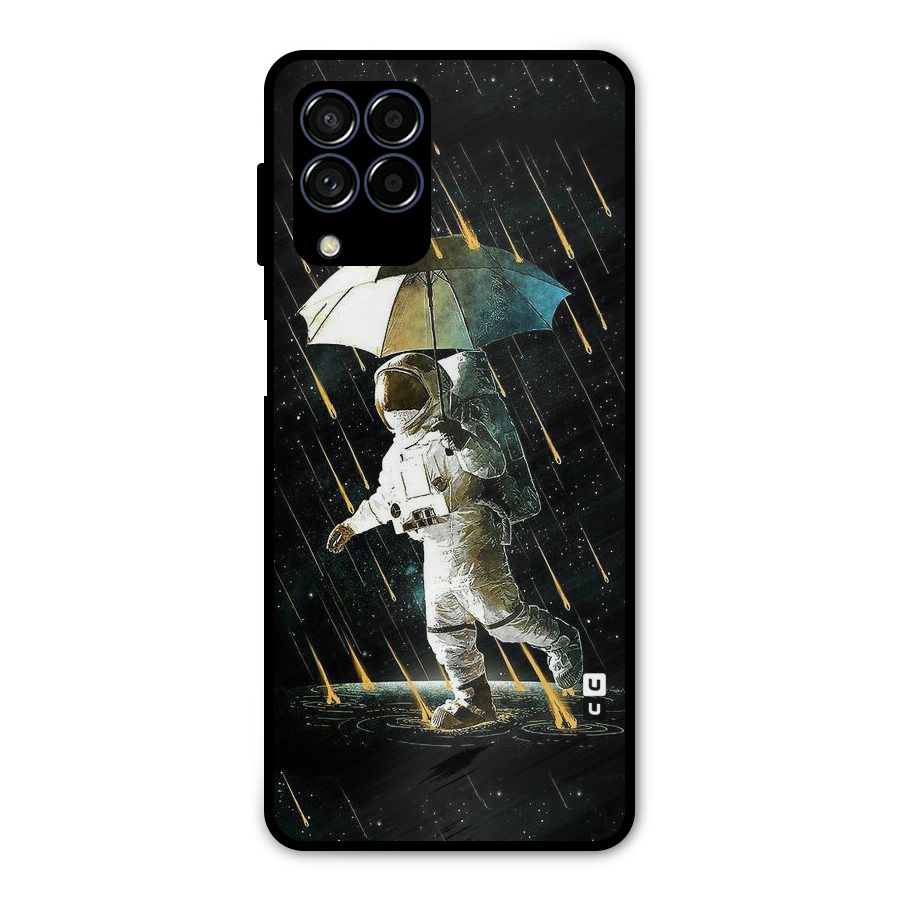 Rain Spaceman Metal Back Case for Galaxy M53 5G
