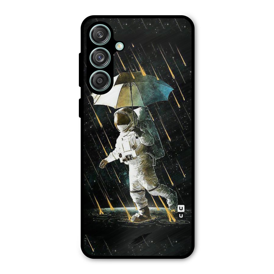 Rain Spaceman Metal Back Case for Galaxy M55 5G