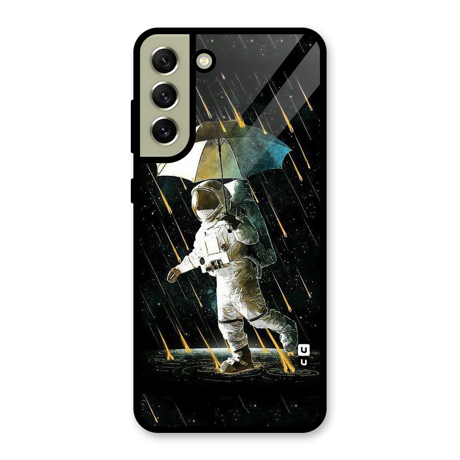 Rain Spaceman Metal Back Case for Galaxy S21 FE 5G (2023)