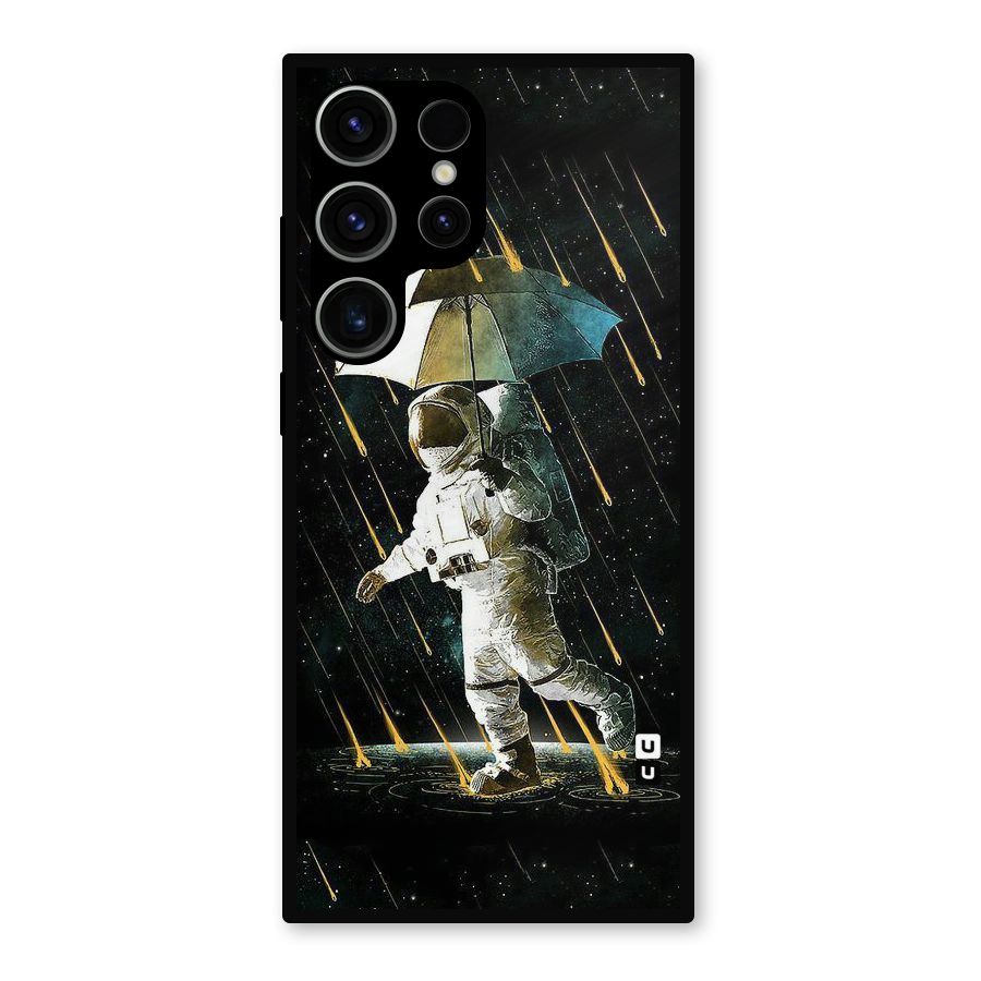 Rain Spaceman Metal Back Case for Galaxy S23 Ultra