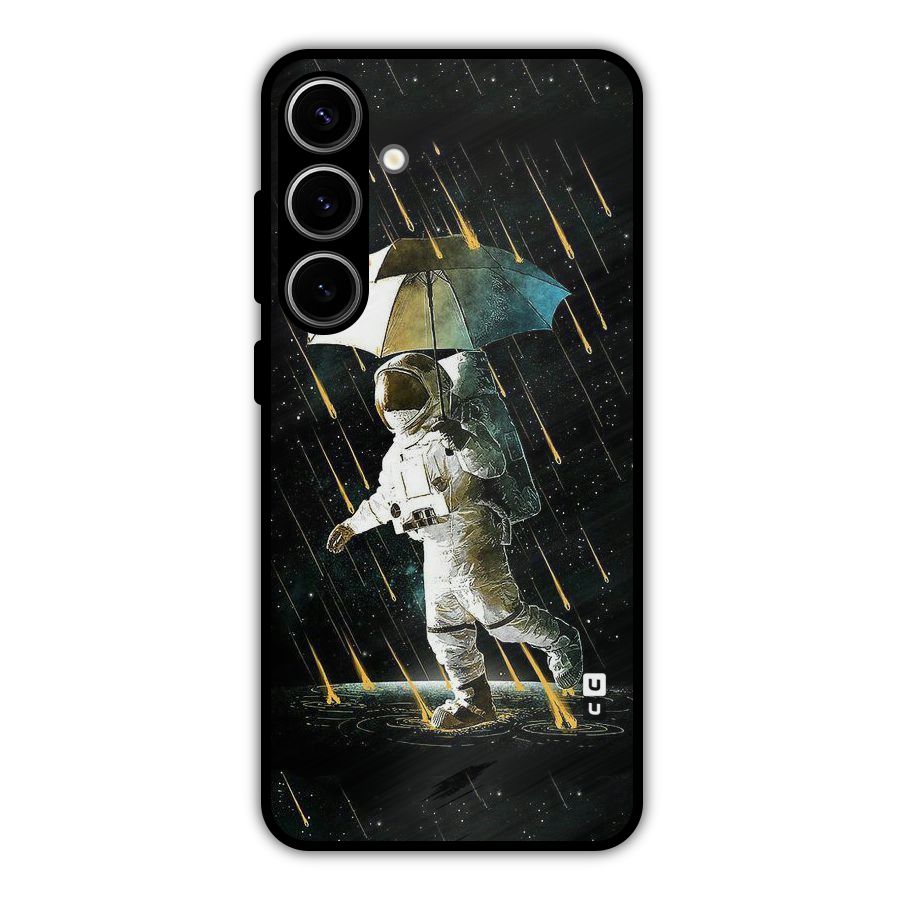 Rain Spaceman Metal Back Case for Galaxy S24 Plus