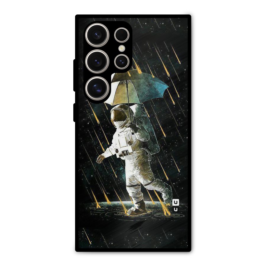 Rain Spaceman Metal Back Case for Galaxy S24 Ultra