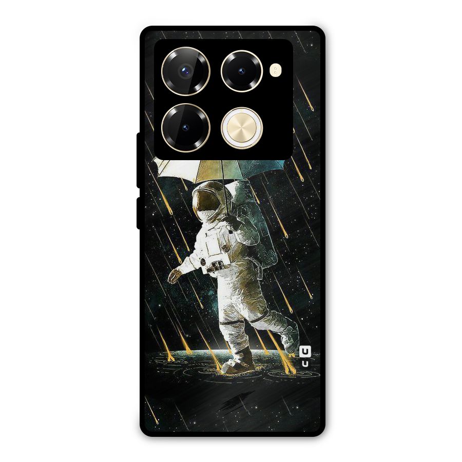 Rain Spaceman Metal Back Case for Infinix Note 40 Pro