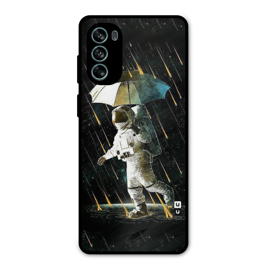 Rain Spaceman Metal Back Case for Moto G62