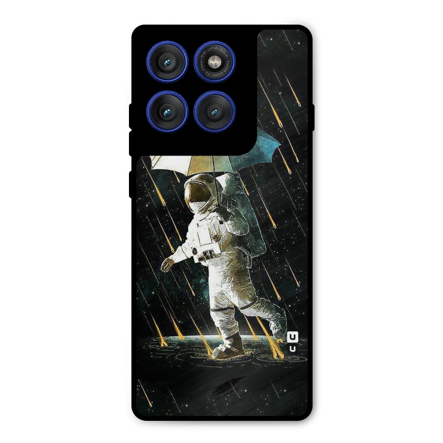 Rain Spaceman Metal Back Case for Motorola Edge 60 Pro