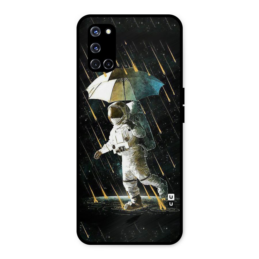 Rain Spaceman Metal Back Case for Oppo A52